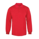 Polo Yaka 3 İplik Sweatshirt Kırmızı