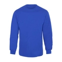Bisiklet Yaka 3 İplik Sweatshirt Saks Mavi