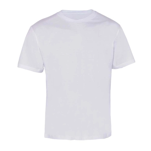 Bisiklet Yaka 1/30 Kompakt Penye Tişört Beyaz