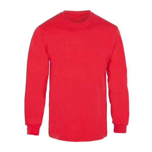Bisiklet Yaka 2 İplik Sweatshirt Kırmızı