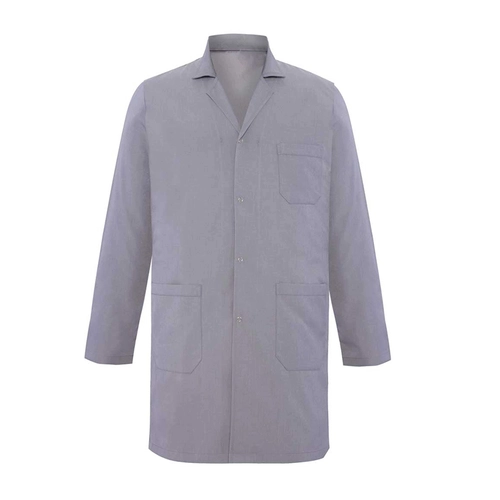 Unisex İş Önlüğü Çıtçıtlı Gri